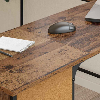 Bureau Oud Hout 141 x 141 x 75 cm Bewerkt hout