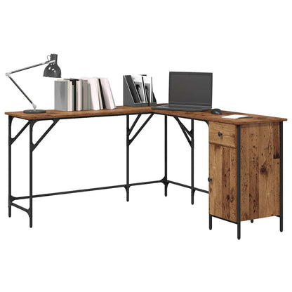 Bureau Oud Hout 141 x 141 x 75 cm Bewerkt hout