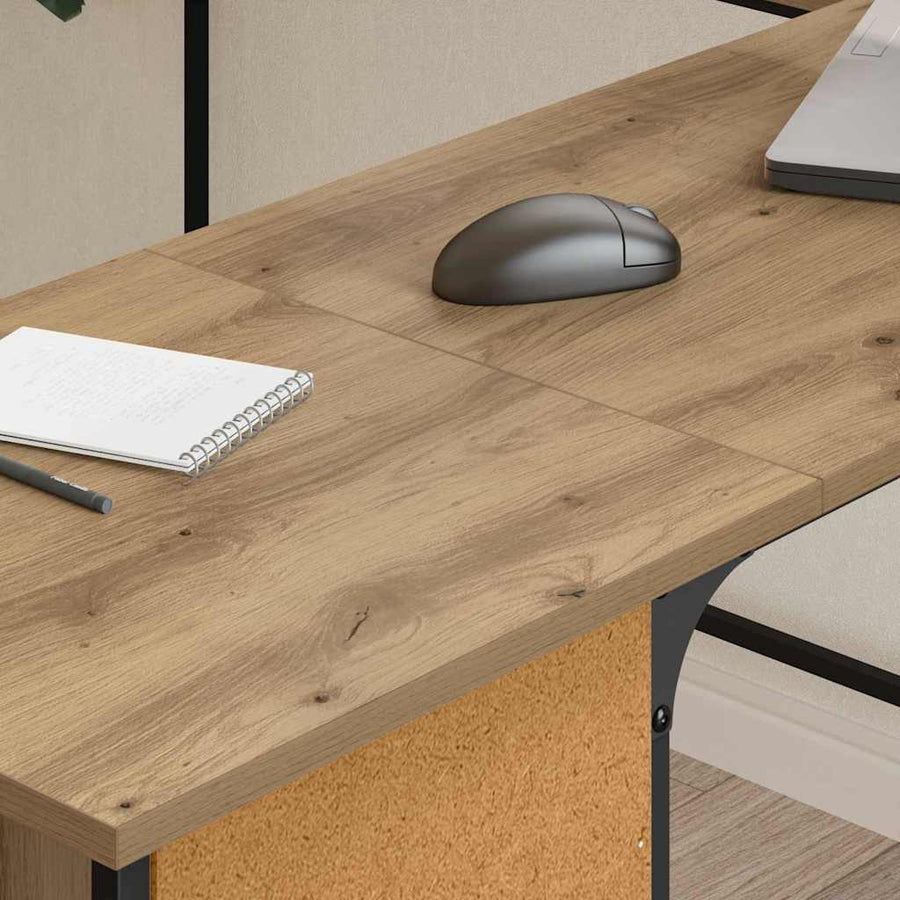 Bureau Artisan Eiken 141 x 141 x 75 cm Bewerkt hout