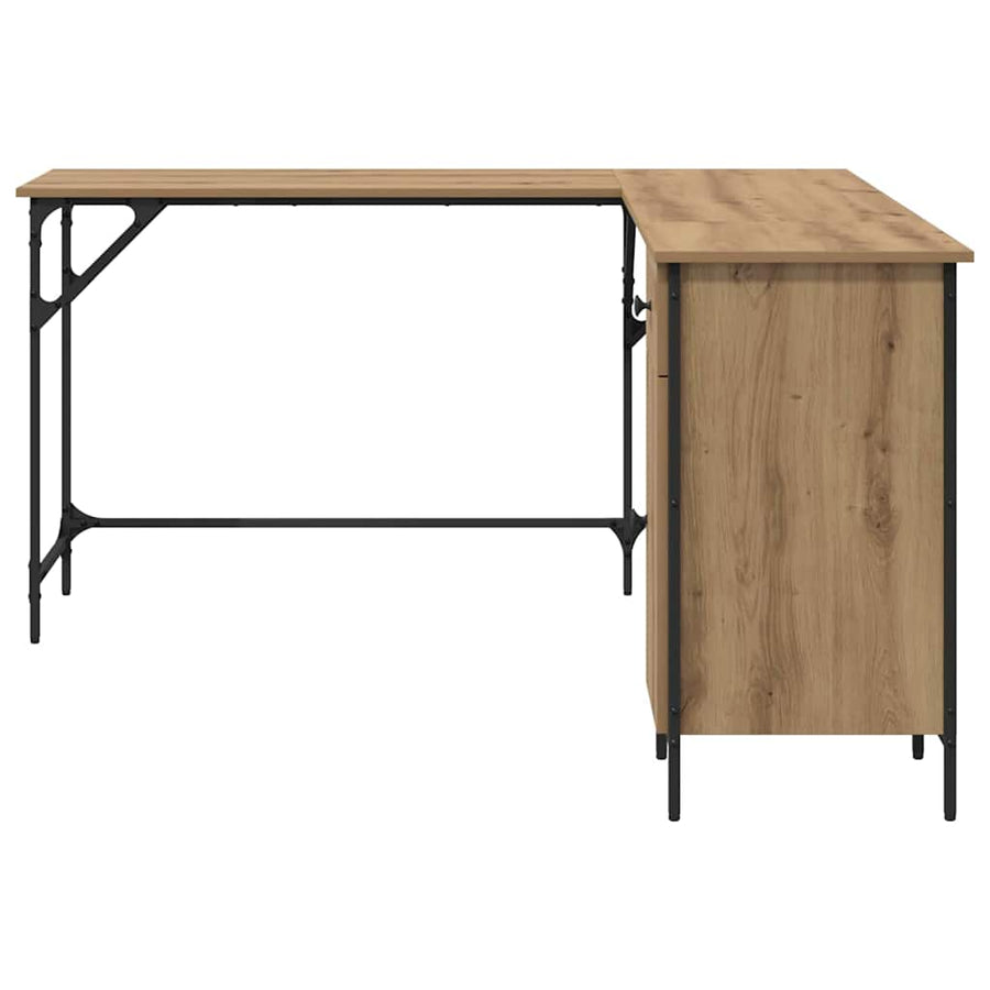 Bureau Artisan Eiken 141 x 141 x 75 cm Bewerkt hout