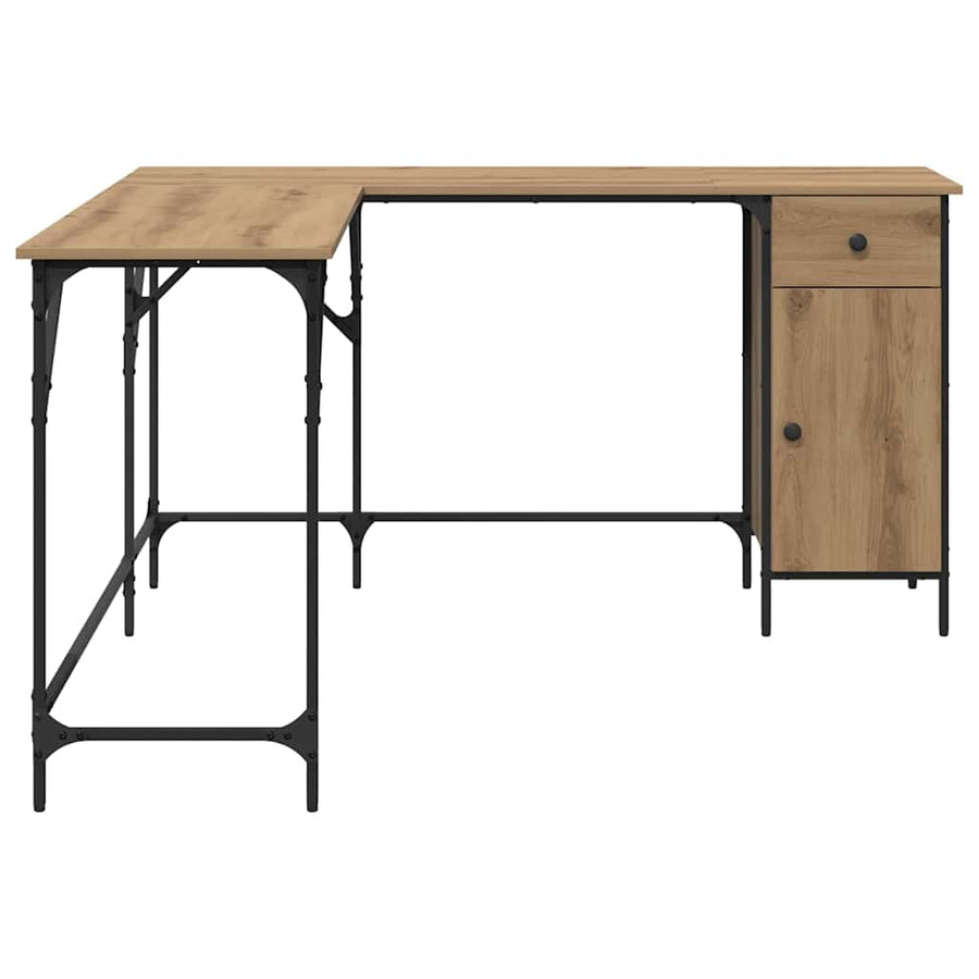 Bureau Artisan Eiken 141 x 141 x 75 cm Bewerkt hout