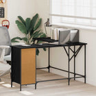 Desk Black Oak 141 x 141 x 75 cm Engineered wood