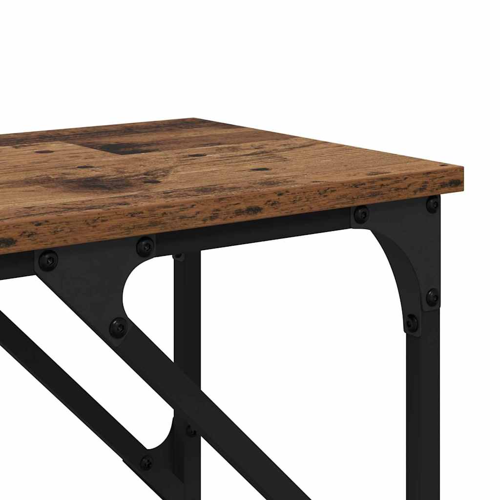 Wandtafel Oud Hout 180 x 30 x 75 cm Bewerkt hout