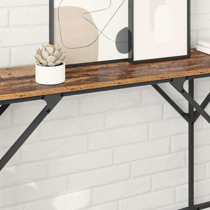 Wandtafel Oud Hout 180 x 30 x 75 cm Bewerkt hout