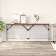 Wandtafel 180x30x75 cm oud hout bewerkt hout