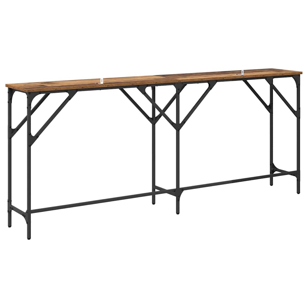 Wandtafel Oud Hout 180 x 30 x 75 cm Bewerkt hout