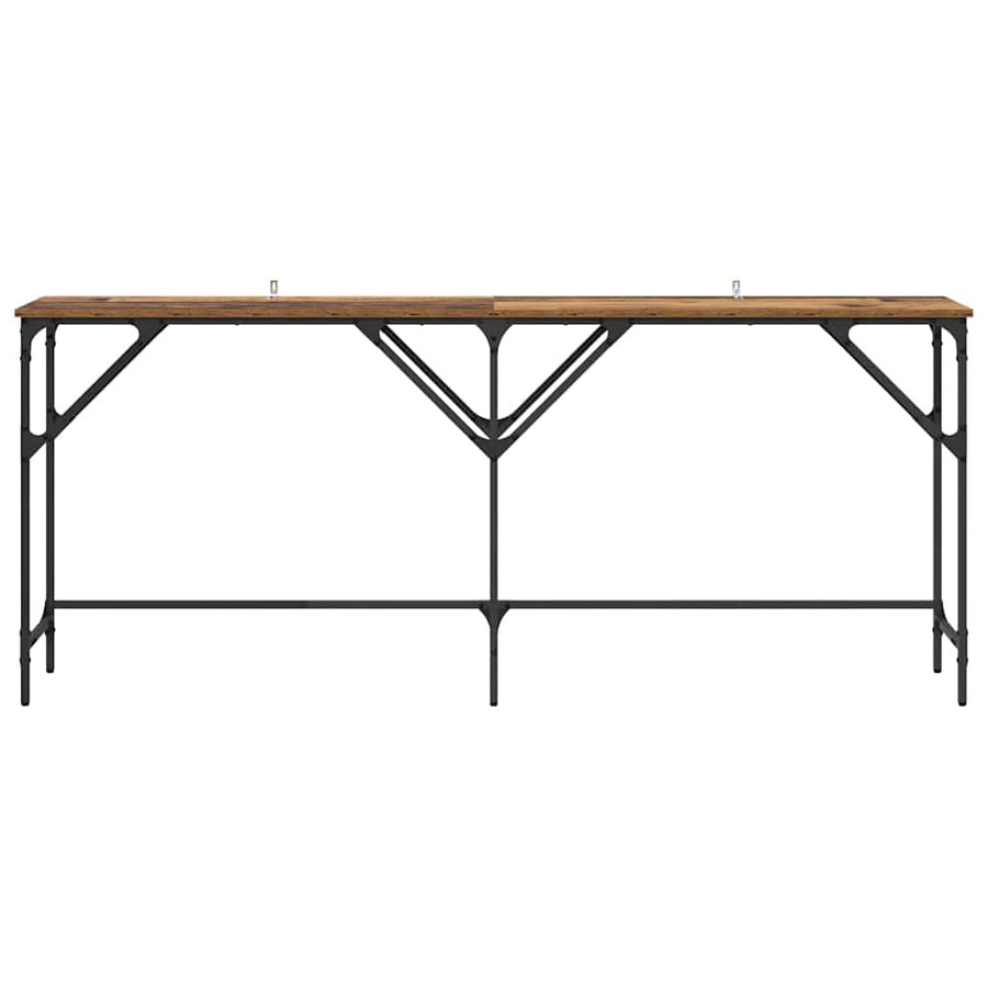 Wandtafel Oud Hout 180 x 30 x 75 cm Bewerkt hout