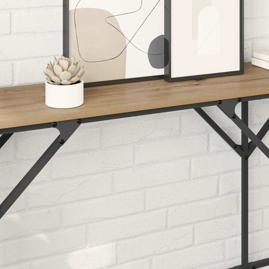 Wandtafel Artisan Eiken 180 x 30 x 75 cm Bewerkt hout