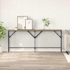 Wandtafel 180x30x75 cm eiken bewerkt hout