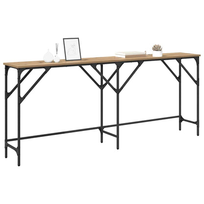 Wandtafel Artisan Eiken 180 x 30 x 75 cm Bewerkt hout
