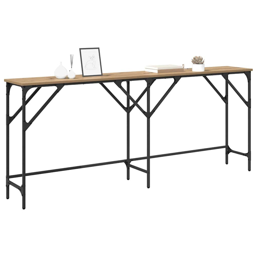 Wandtafel Artisan Eiken 180 x 30 x 75 cm Bewerkt hout