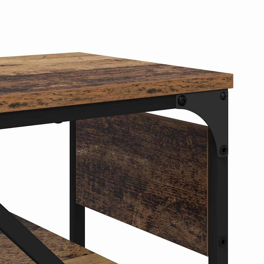 Consoletafel Oud Hout 105x30x75cm Bewerkt hout