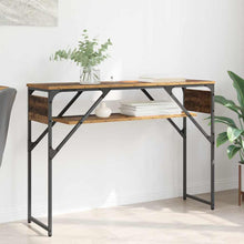 Consoletafel Oud Hout 105x30x75cm Bewerkt hout