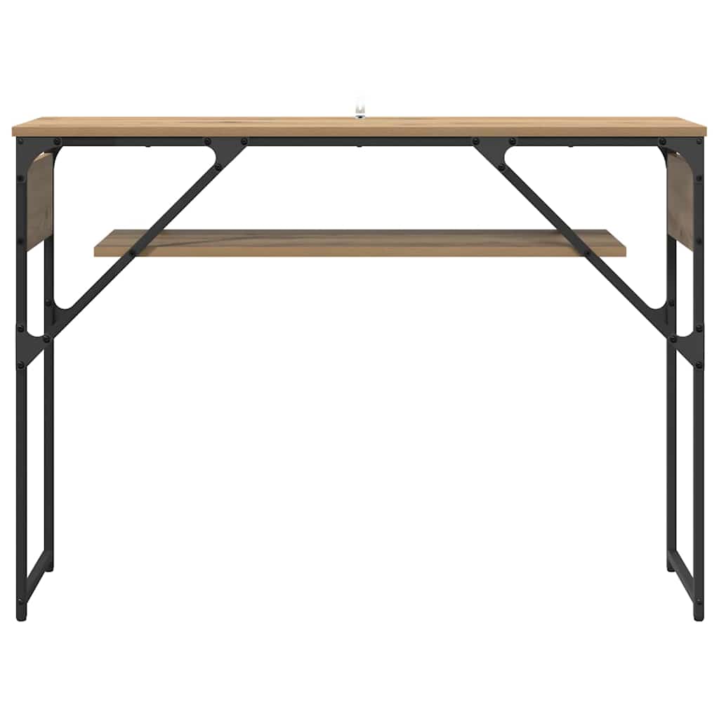 Consoletafel Artisan Eiken 105x30x75cm Bewerkt hout