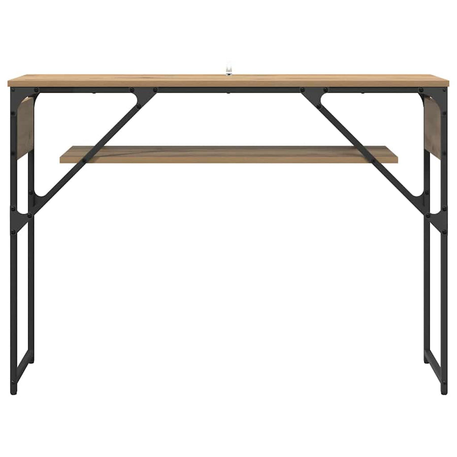 Consoletafel Artisan Eiken 105x30x75cm Bewerkt hout
