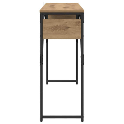 Consoletafel Artisan Eiken 105x30x75cm Bewerkt hout