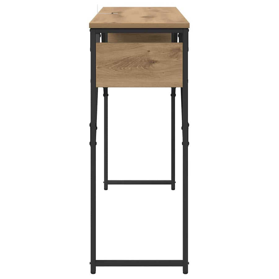 Consoletafel Artisan Eiken 105x30x75cm Bewerkt hout