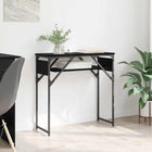 Consoletafel 75x30x75 cm zwart eiken