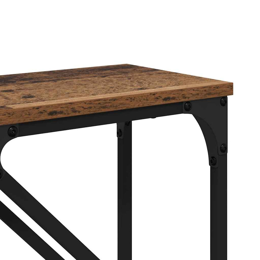 Wandtafel 2 pcs Oud Hout 100 x 28 x 75 cm Bewerkt hout