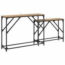 Wandtafel 2 pcs Artisan Eiken 100 x 28 x 75 cm Bewerkt hout