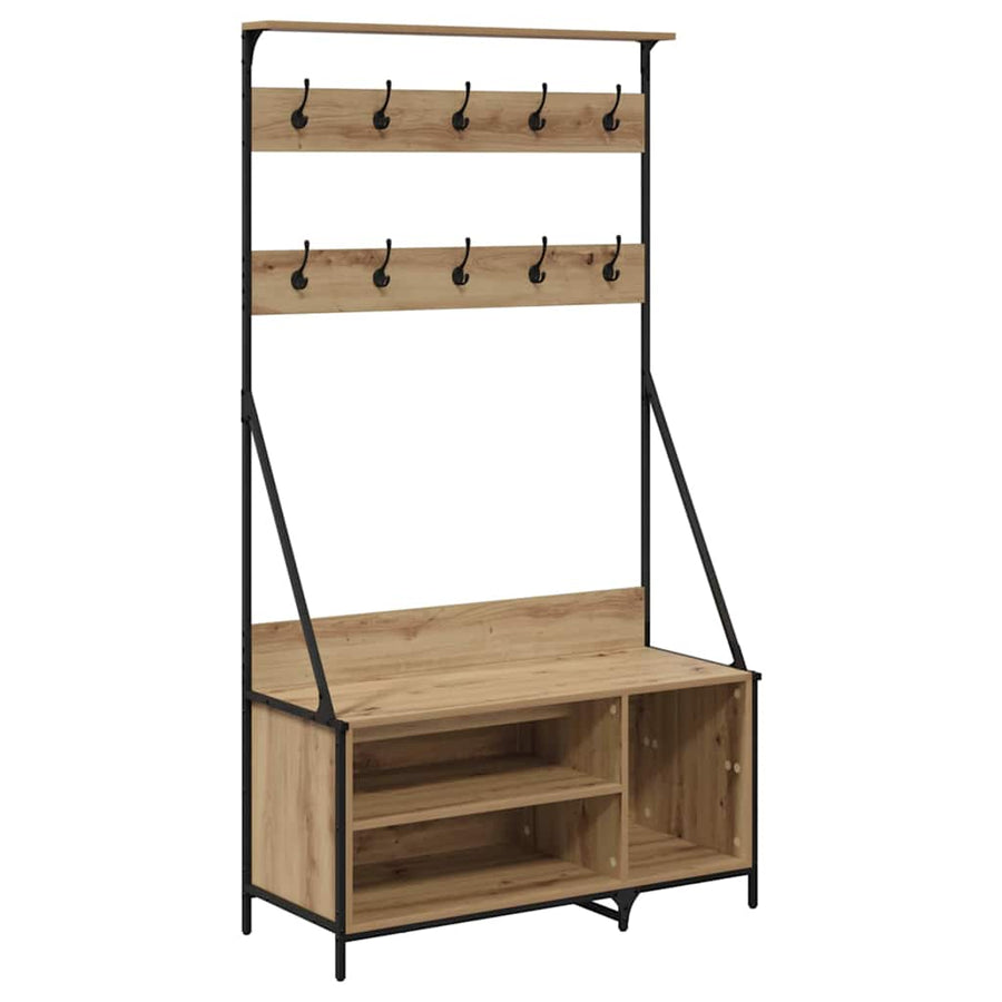 Kledingrek Artisan Eiken 100 x 41 x 184 cm Bewerkt hout