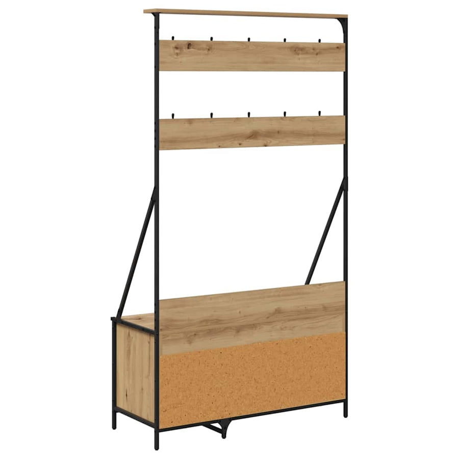 Kledingrek Artisan Eiken 100 x 41 x 184 cm Bewerkt hout