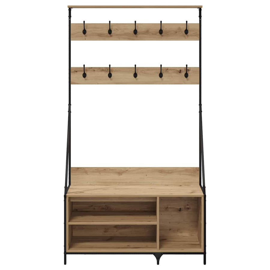 Kledingrek Artisan Eiken 100 x 41 x 184 cm Bewerkt hout