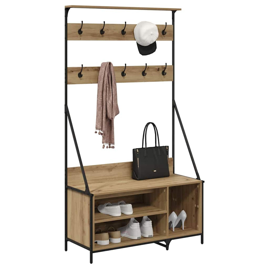 Kledingrek Artisan Eiken 100 x 41 x 184 cm Bewerkt hout