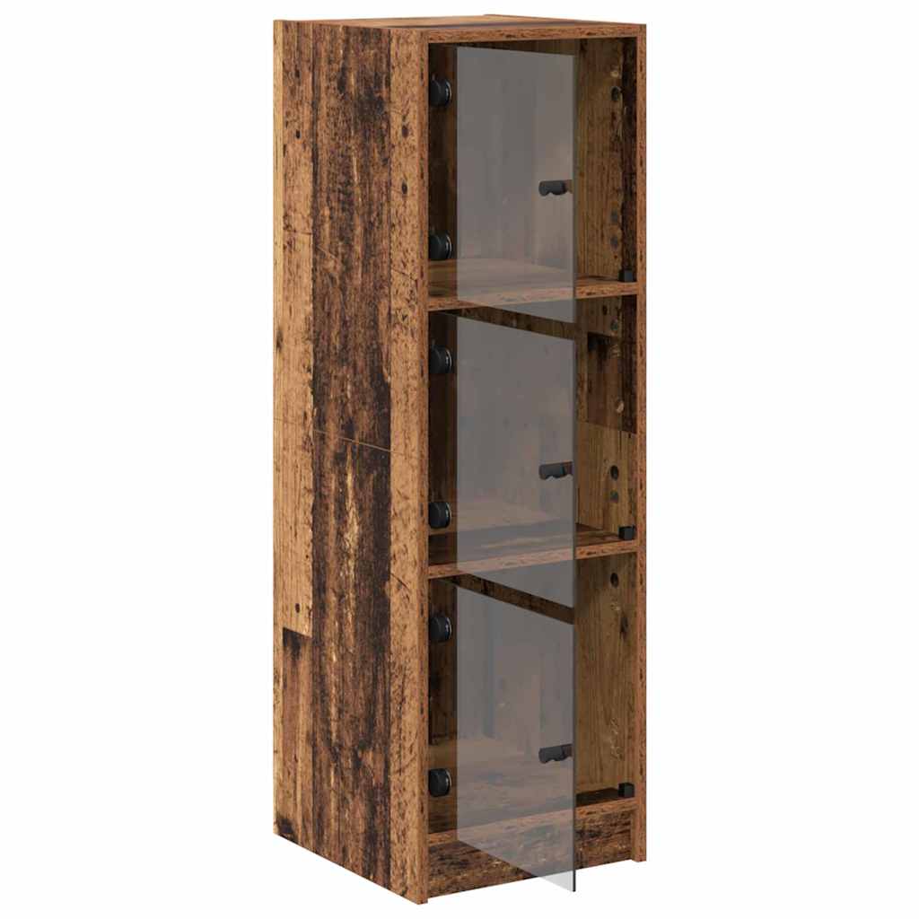 Highboard Oud Hout 35 x 37 x 109 cm Bewerkt hout