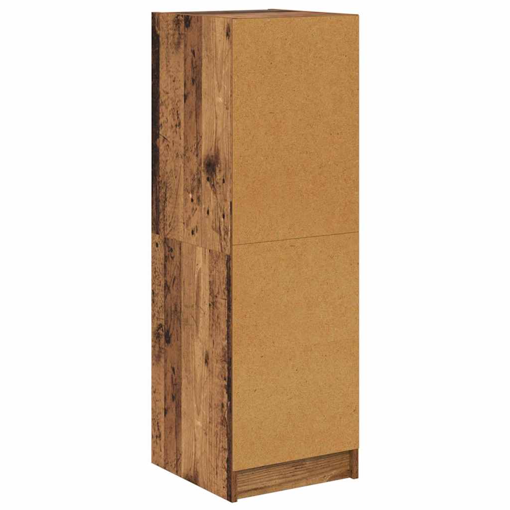 Highboard Oud Hout 35 x 37 x 109 cm Bewerkt hout