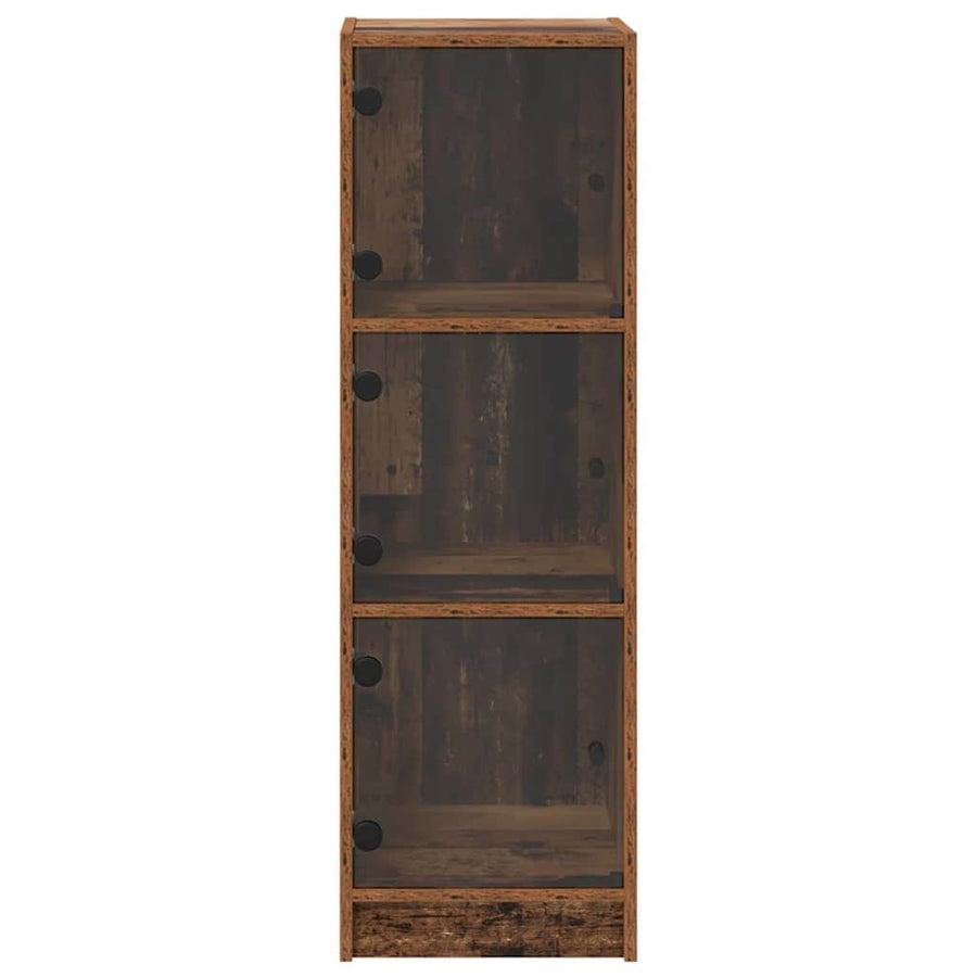 Highboard Oud Hout 35 x 37 x 109 cm Bewerkt hout
