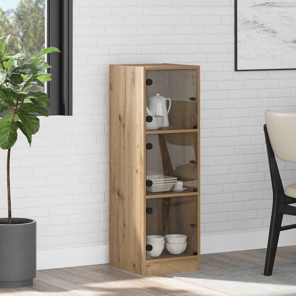 Highboard Artisan Eiken 35 x 37 x 109 cm Bewerkt hout
