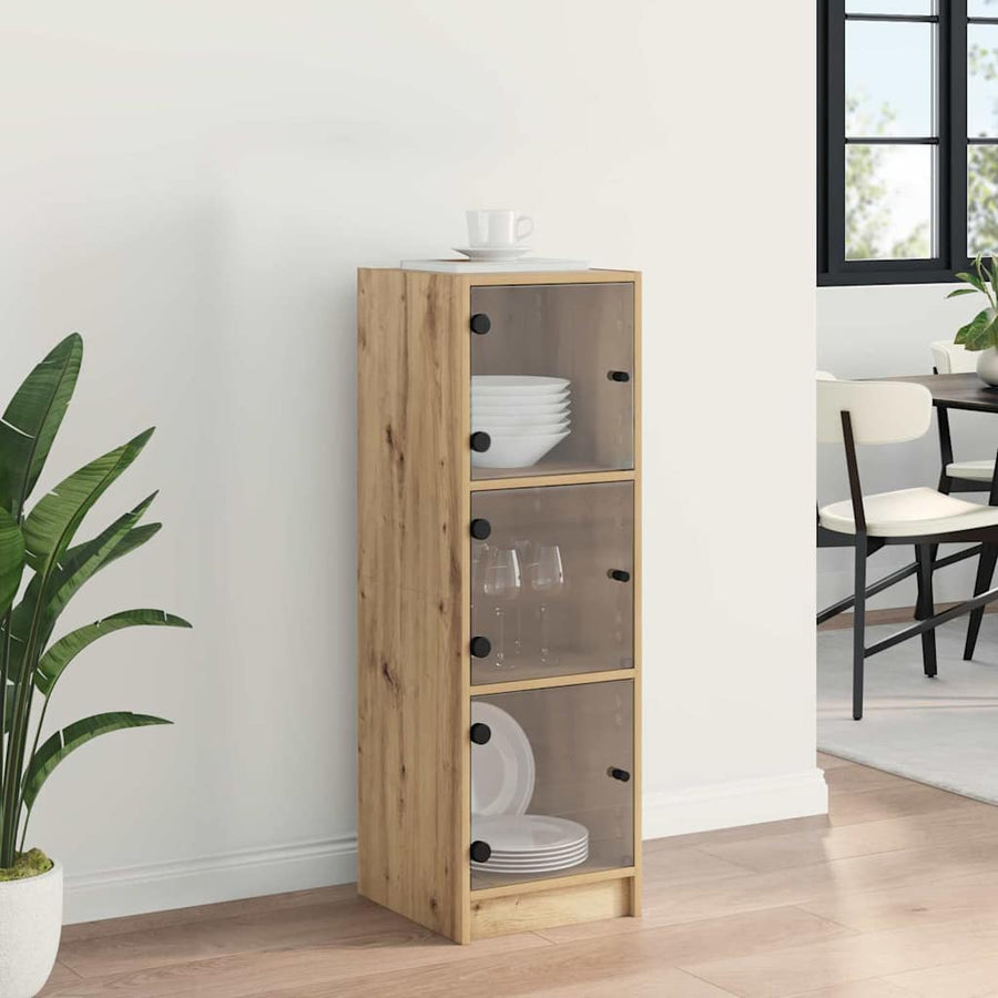Highboard Artisan Eiken 35 x 37 x 109 cm Bewerkt hout