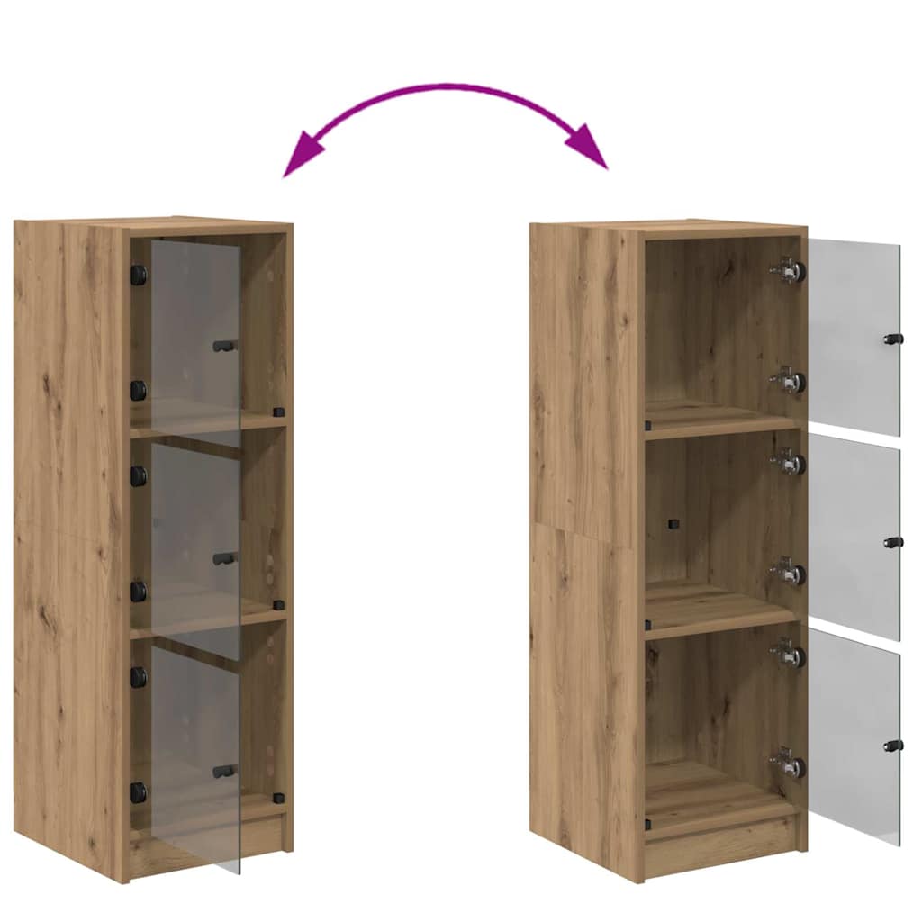 Highboard Artisan Eiken 35 x 37 x 109 cm Bewerkt hout