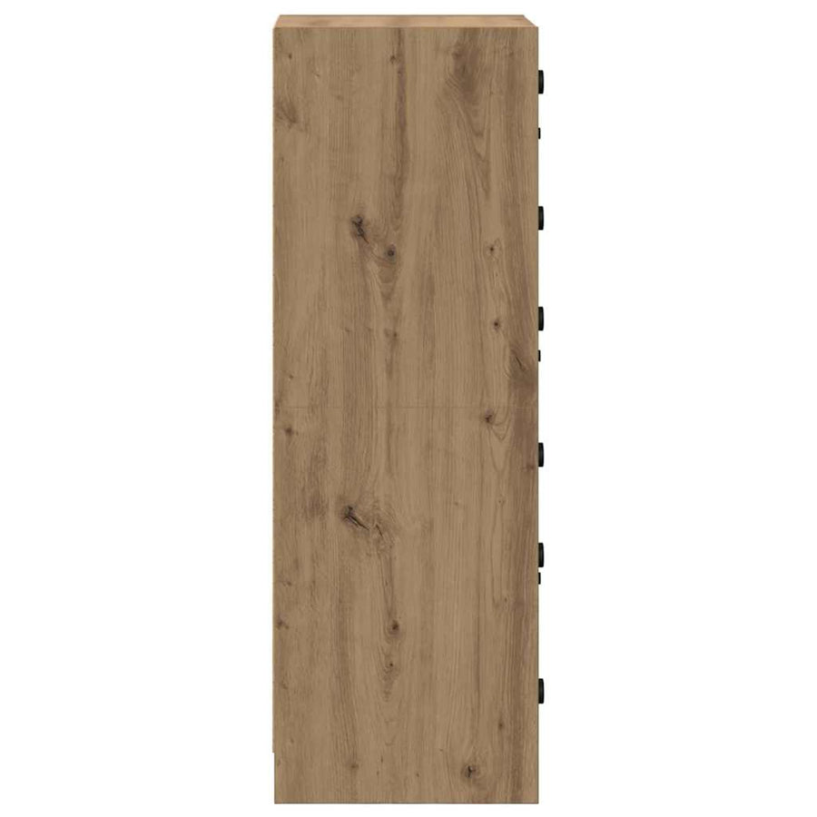 Highboard Artisan Eiken 35 x 37 x 109 cm Bewerkt hout