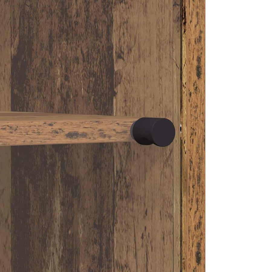 Dressoir Oud hout 35 x 37 x 76 cm Bewerkt hout