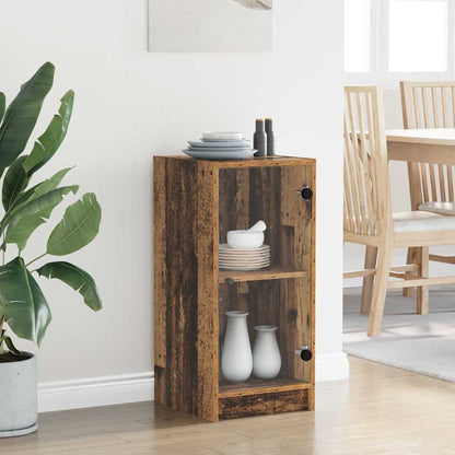 Dressoir Oud hout 35 x 37 x 76 cm Bewerkt hout