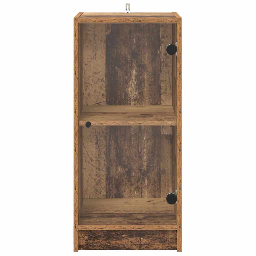 Dressoir Oud hout 35 x 37 x 76 cm Bewerkt hout
