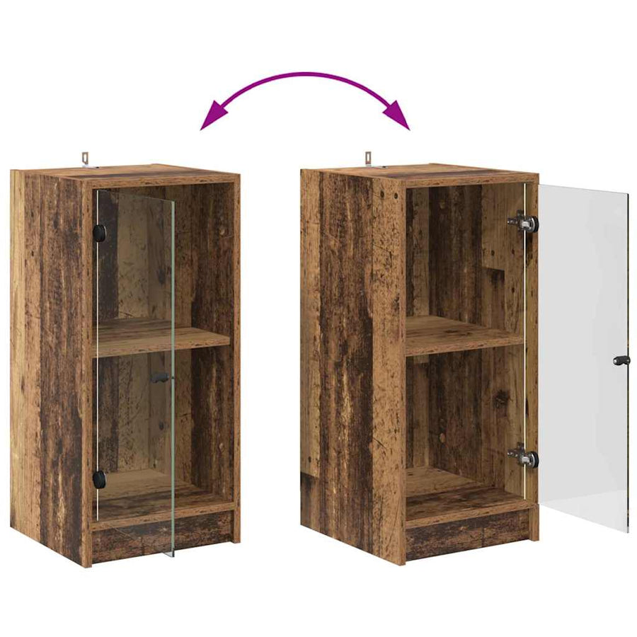 Dressoir Oud hout 35 x 37 x 76 cm Bewerkt hout