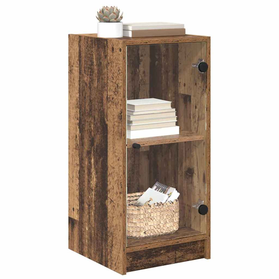 Dressoir Oud hout 35 x 37 x 76 cm Bewerkt hout