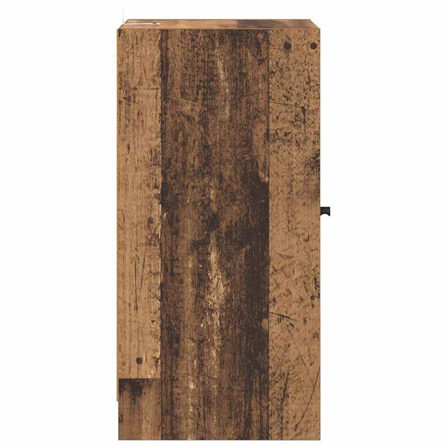 Dressoir Oud hout 35 x 37 x 76 cm Bewerkt hout