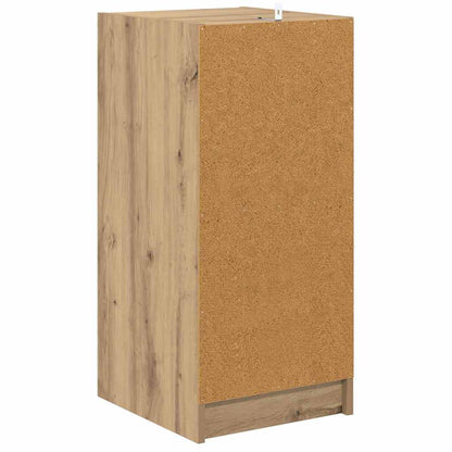 Dressoir artisanaal eikenkleurig 35 x 37 x 76 cm Bewerkt hout