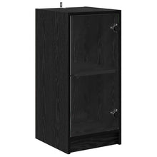 Dressoir Zwart eiken 35 x 37 x 76 cm Bewerkt hout