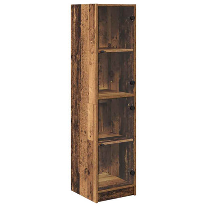 Highboard Oud Hout 35 x 37 x 142 cm Bewerkt hout
