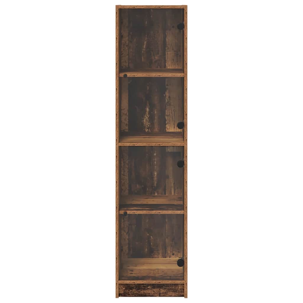 Highboard Oud Hout 35 x 37 x 142 cm Bewerkt hout