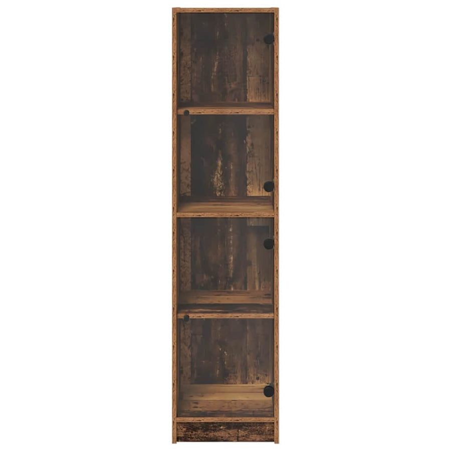 Highboard Oud Hout 35 x 37 x 142 cm Bewerkt hout