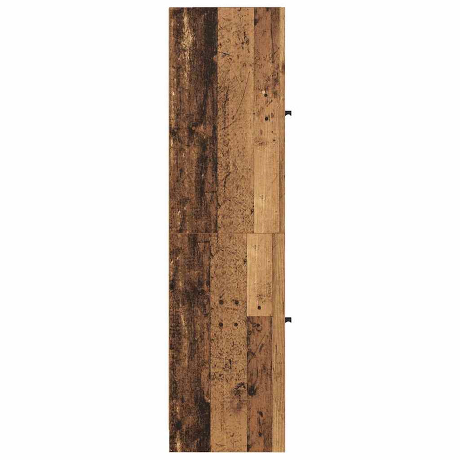 Highboard Oud Hout 35 x 37 x 142 cm Bewerkt hout