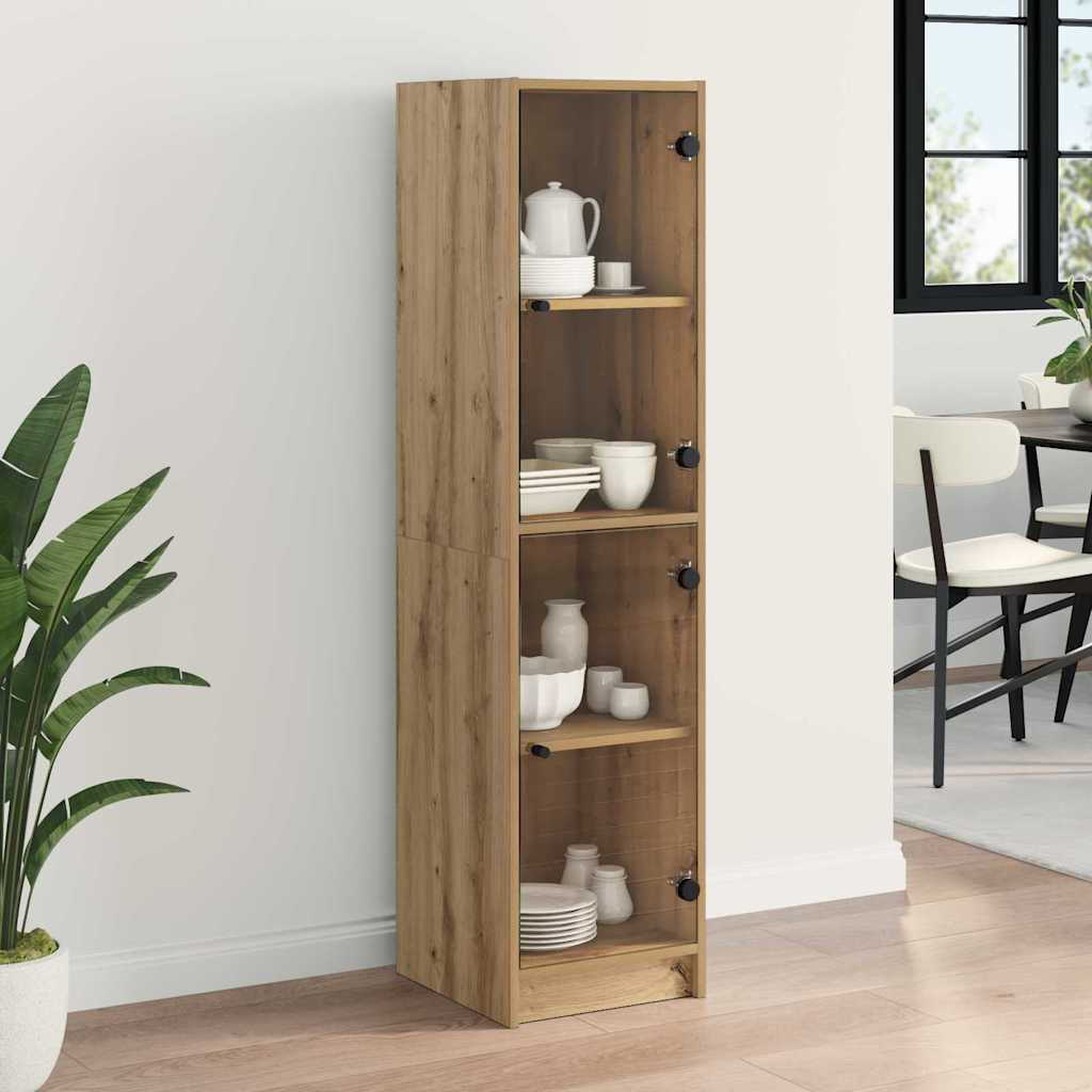 Highboard Artisan Eiken 35 x 37 x 142 cm Bewerkt hout