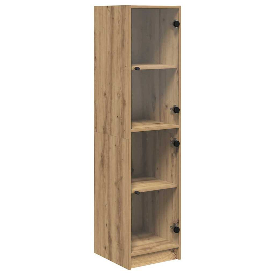 Highboard Artisan Eiken 35 x 37 x 142 cm Bewerkt hout