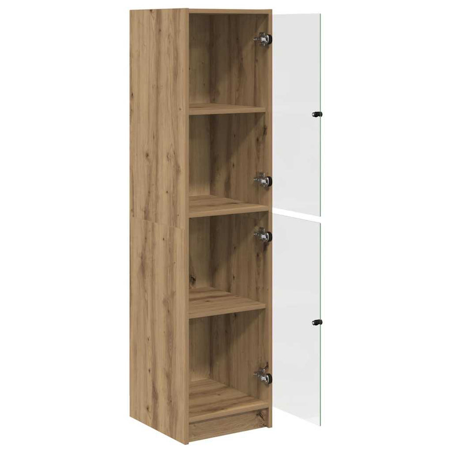 Highboard Artisan Eiken 35 x 37 x 142 cm Bewerkt hout